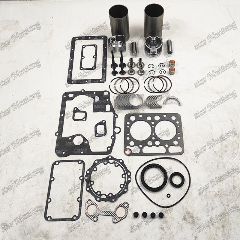 Z500 Kit di riparazione e ricostruzione del cilindro di rivestimento del pistone con pin Kit Valvola sedile Valvola guida Kit di guarnizione per motore Kubota