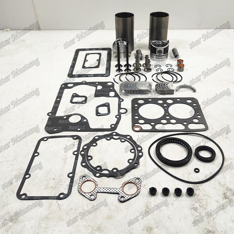 Z500 Kit di riparazione e ricostruzione del cilindro di rivestimento del pistone con pin Kit Valvola sedile Valvola guida Kit di guarnizione per motore Kubota