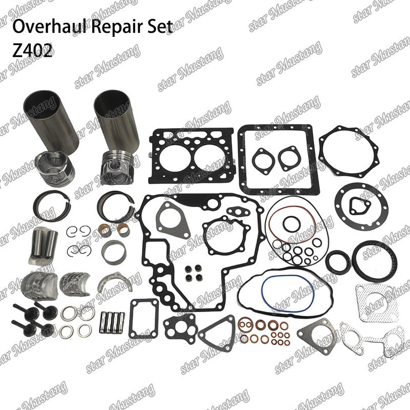 Z402 Kit di riparazione e ricostruzione del cilindro di rivestimento del pistone con pin Kit Valve Seat Valve Guide Gasket Kit Per motore Kubota