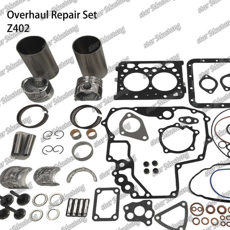 Z402 Kit di riparazione e ricostruzione del cilindro di rivestimento del pistone con pin Kit Valve Seat Valve Guide Gasket Kit Per motore Kubota
