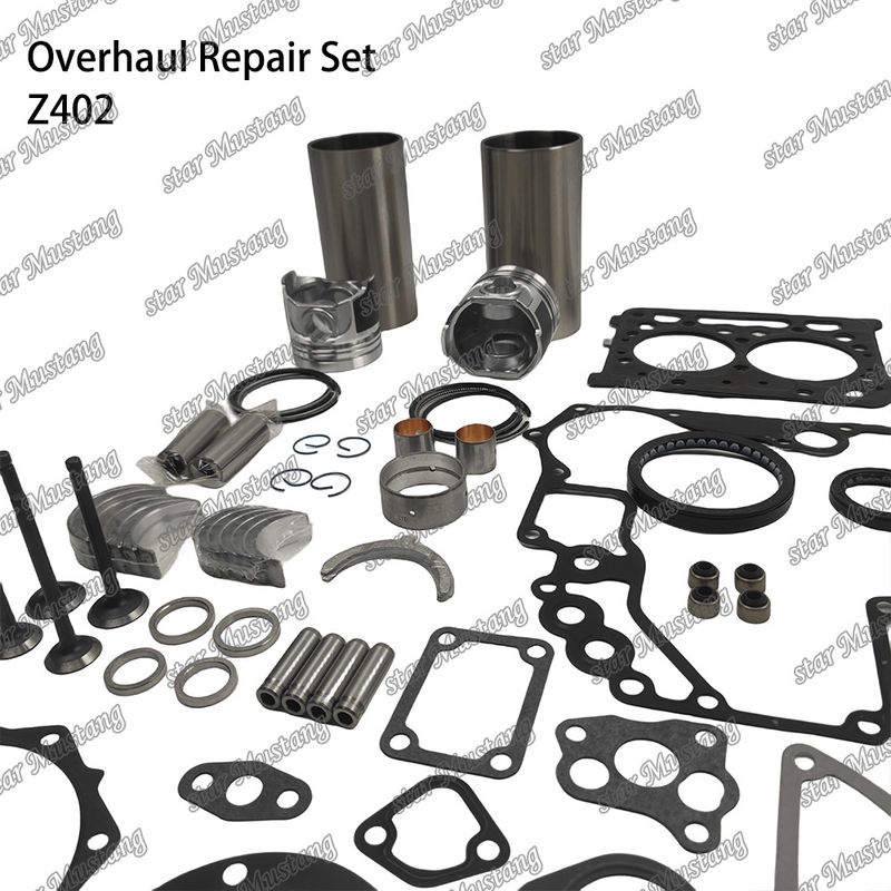 Z402 Kit di riparazione e ricostruzione del cilindro di rivestimento del pistone con pin Kit Valve Seat Valve Guide Gasket Kit Per motore Kubota