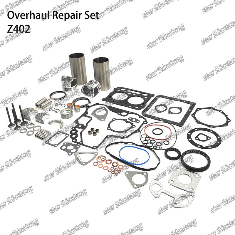 Z402 Kit di riparazione e ricostruzione del cilindro di rivestimento del pistone con pin Kit Valve Seat Valve Guide Gasket Kit Per motore Kubota