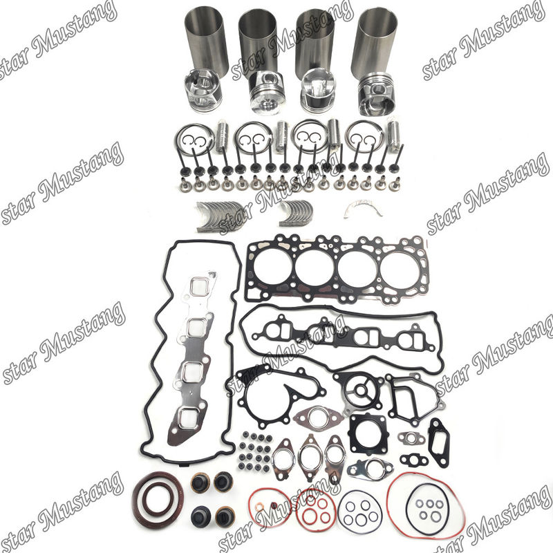 YD25 Kit di riparazione e ricostruzione del cilindro di rivestimento del pistone con pin Kit Valve Seat Valve Guide Gasket Kit per il motore Kubota