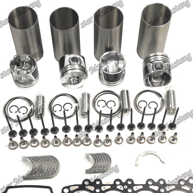 YD25 Kit di riparazione e ricostruzione del cilindro di rivestimento del pistone con pin Kit Valve Seat Valve Guide Gasket Kit per il motore Kubota