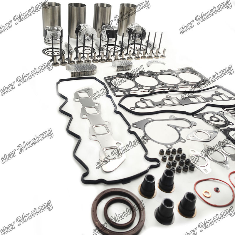 YD25 Kit di riparazione e ricostruzione del cilindro di rivestimento del pistone con pin Kit Valve Seat Valve Guide Gasket Kit per il motore Kubota