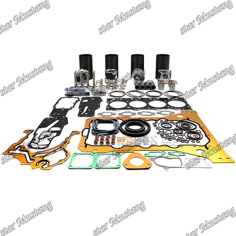 S4D104-1 F4GE Kit di revisione e ricostruzione del cilindro di rivestimento del pistone con pin Kit Valvola di sedile Valvola guida Kit di guarnizione per Komatsu