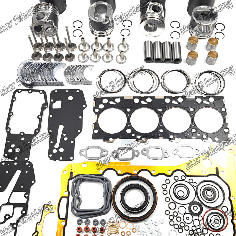S4D104-1 F4GE Kit di revisione e ricostruzione del cilindro di rivestimento del pistone con pin Kit Valvola di sedile Valvola guida Kit di guarnizione per Komatsu