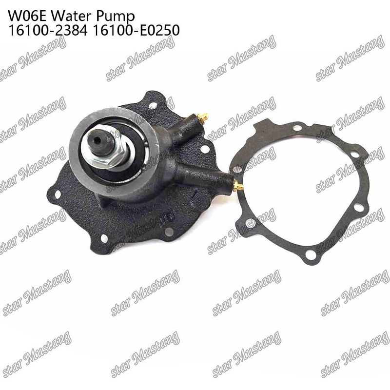 W06E Pompa dell'acqua per motore 16100-2384 16100-E0250 Per ricambi per motore HINO