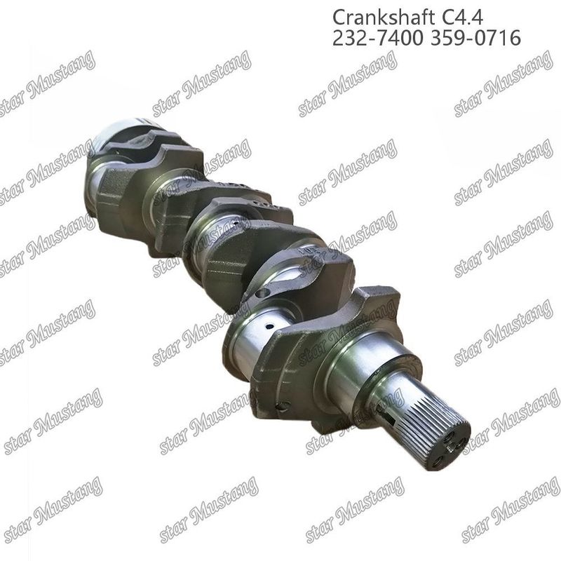 Albero motore C4.4 in acciaio forgiato EFI 63 mm con spina 232-7400 359-071 per Caterpillar Diesel Engine Repair Parts