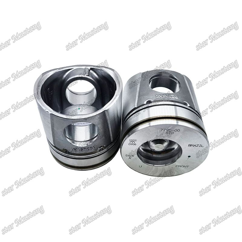 Piston 4BT 4D102 6BT 6BT5.9 6D102 50mm Camera di combustione 3957795 3807795 Per parti di riparazione di motori diesel Cummins