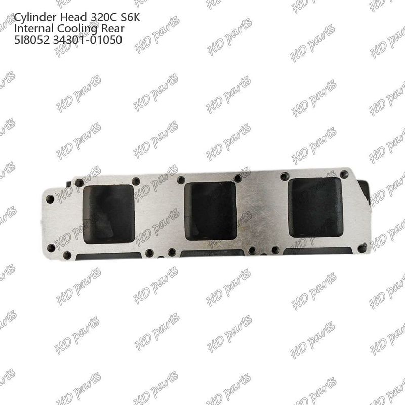 Testa del cilindro 320C S6K raffreddamento interno posteriore 5I8052 34301-01050 Per ricambi per motori Mitsubishi