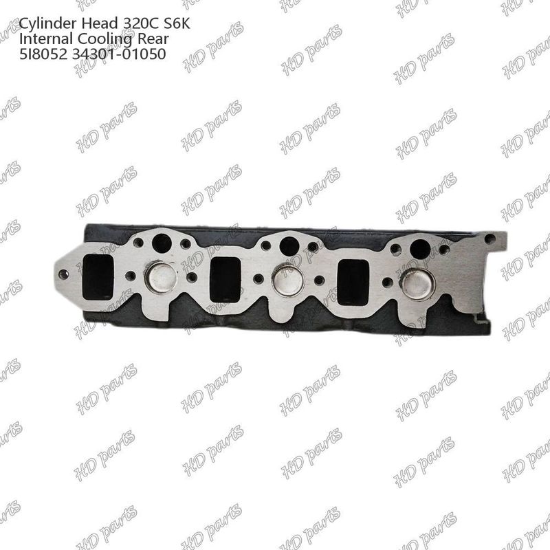 Testa del cilindro 320C S6K raffreddamento interno posteriore 5I8052 34301-01050 Per ricambi per motori Mitsubishi