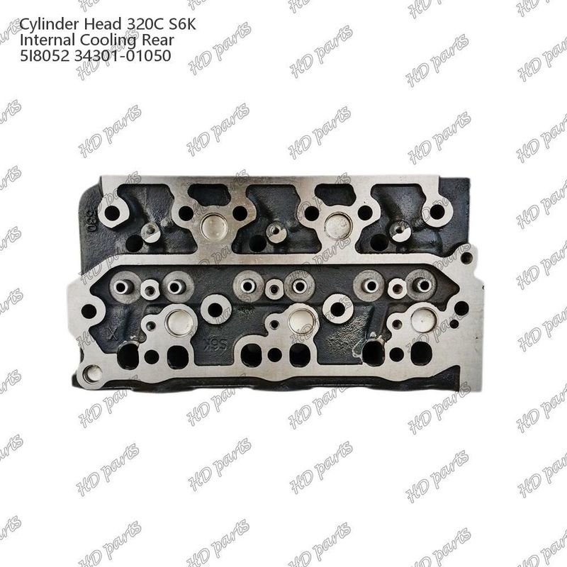 Testa del cilindro 320C S6K raffreddamento interno posteriore 5I8052 34301-01050 Per ricambi per motori Mitsubishi