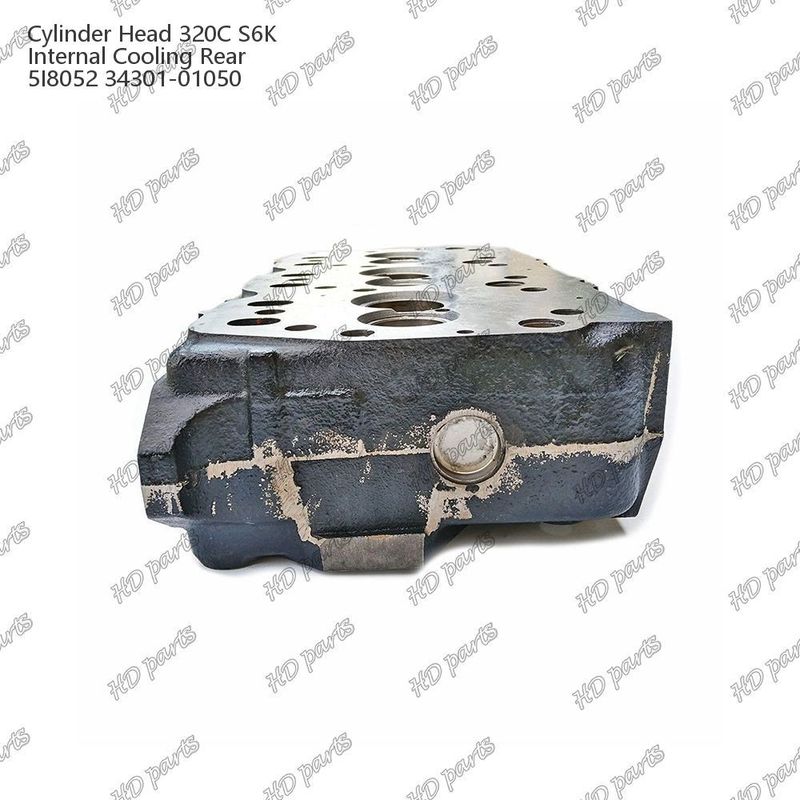 Testa del cilindro 320C S6K raffreddamento interno posteriore 5I8052 34301-01050 Per ricambi per motori Mitsubishi
