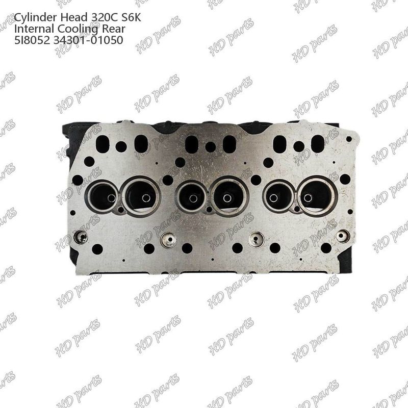 Testa del cilindro 320C S6K raffreddamento interno posteriore 5I8052 34301-01050 Per ricambi per motori Mitsubishi