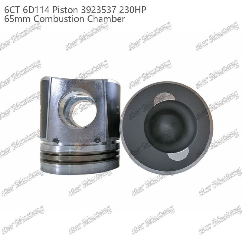 Piston 6CT 6D114 230HP 3923537 65mm Camera di combustione Per parti di riparazione di motori diesel Cummins