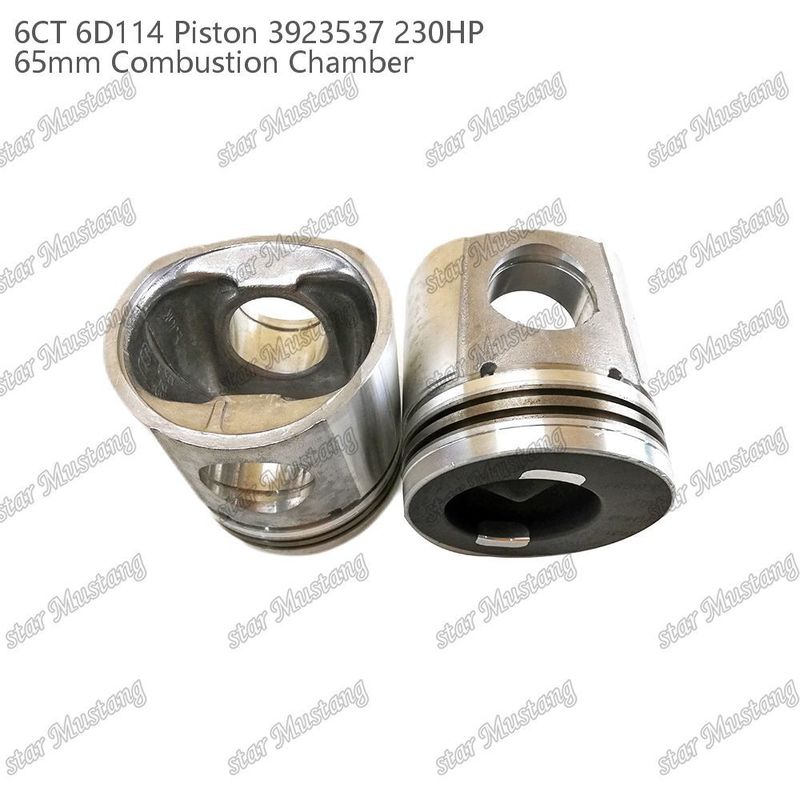 Piston 6CT 6D114 230HP 3923537 65mm Camera di combustione Per parti di riparazione di motori diesel Cummins