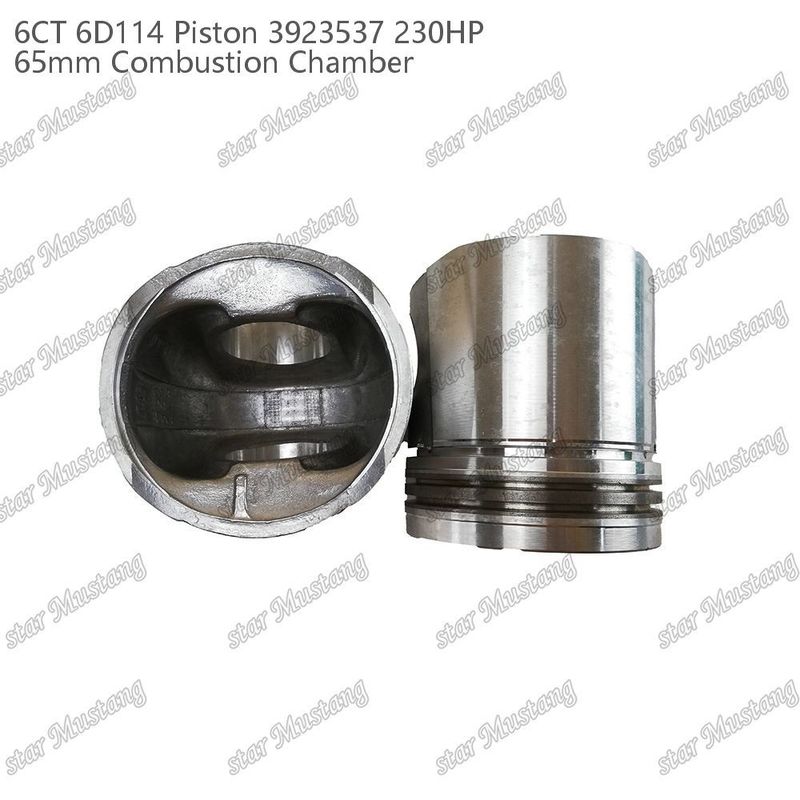 Piston 6CT 6D114 230HP 3923537 65mm Camera di combustione Per parti di riparazione di motori diesel Cummins