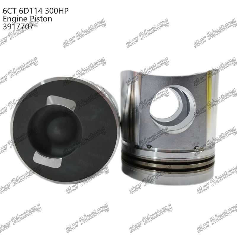 Piston 6CT 6D114 300HP 3917707 55mm Camera di combustione per parti di riparazione di motori diesel Cummins