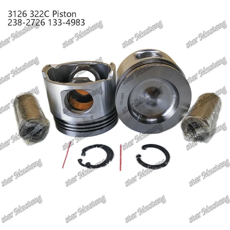 Piston con pin 3126 322C Camera dimensione 74mm 238-2726 133-4983