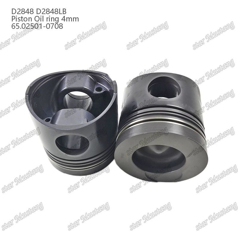 Piston D2848 D2848LB Anello d'olio 4 mm 65.02501-0708 Per parti di riparazione di motori diesel Doosan