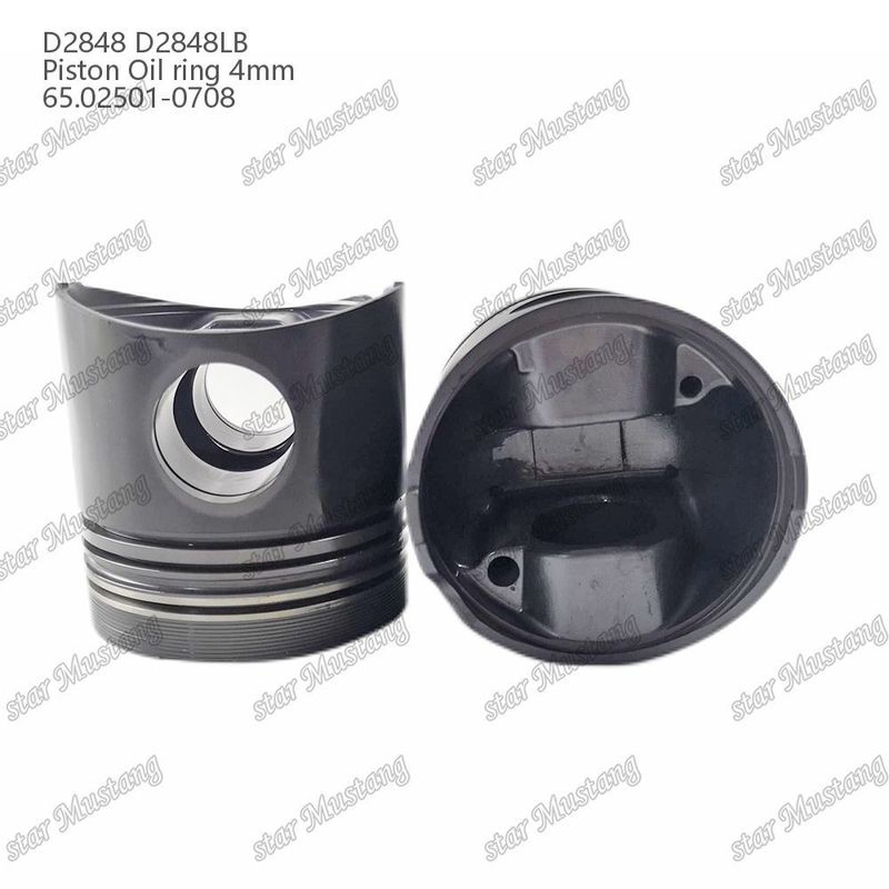 Piston D2848 D2848LB Anello d'olio 4 mm 65.02501-0708 Per parti di riparazione di motori diesel Doosan