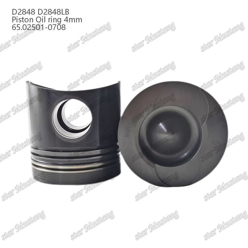 Piston D2848 D2848LB Anello d'olio 4 mm 65.02501-0708 Per parti di riparazione di motori diesel Doosan