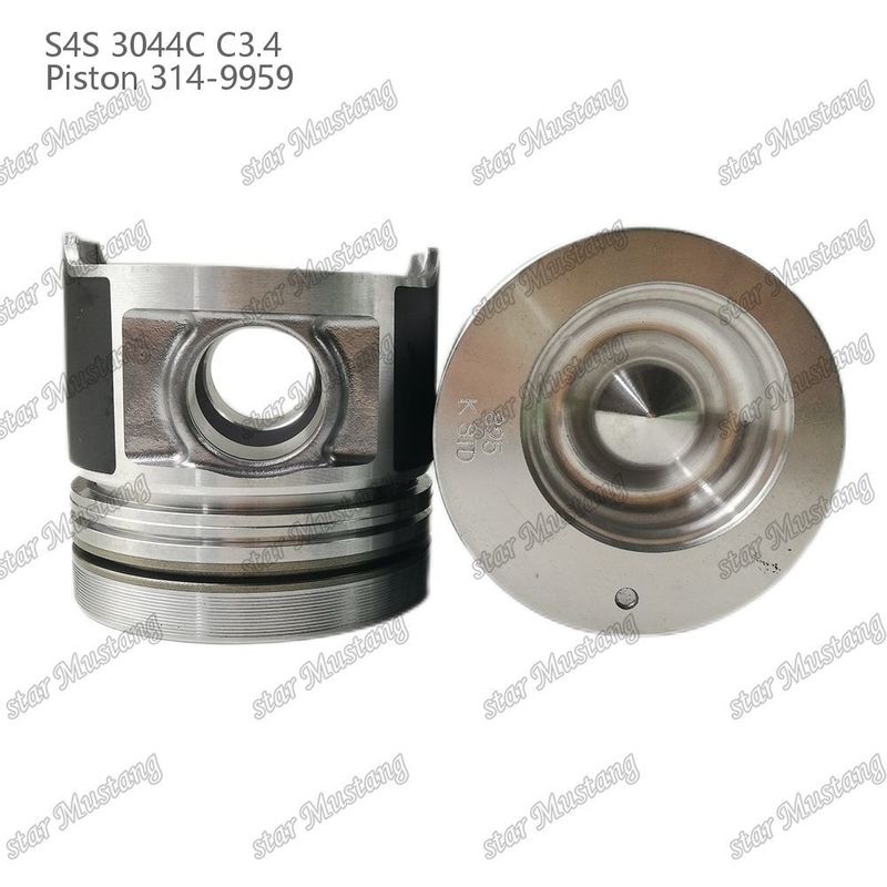 S4S 3044C C3.4 825 Motor Piston Alfin Chamber Dimensione 53mm 60mm Anello di olio 4mm 314-9959 Per ricambi di motori Mitsubishi