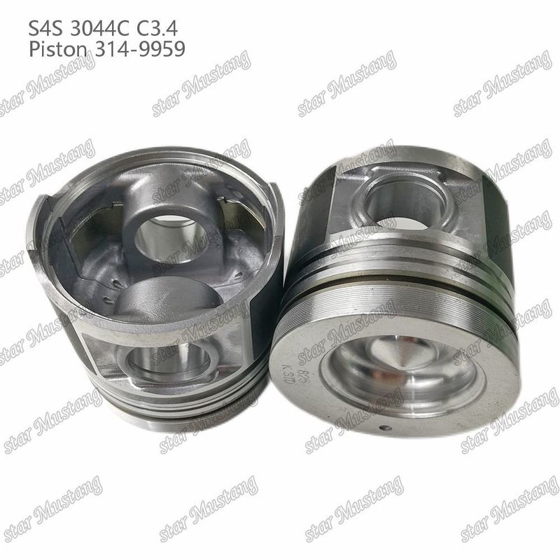 S4S 3044C C3.4 825 Motor Piston Alfin Chamber Dimensione 53mm 60mm Anello di olio 4mm 314-9959 Per ricambi di motori Mitsubishi