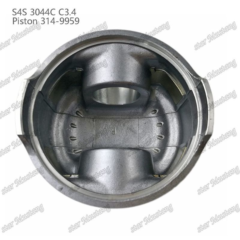 S4S 3044C C3.4 825 Motor Piston Alfin Chamber Dimensione 53mm 60mm Anello di olio 4mm 314-9959 Per ricambi di motori Mitsubishi
