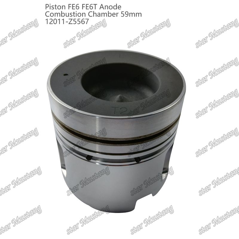FE6 FE6T Motor Piston Chamber Dimensione 59mm 3x2x4mm 12011-Z5567 Per ricambi motore Nissan