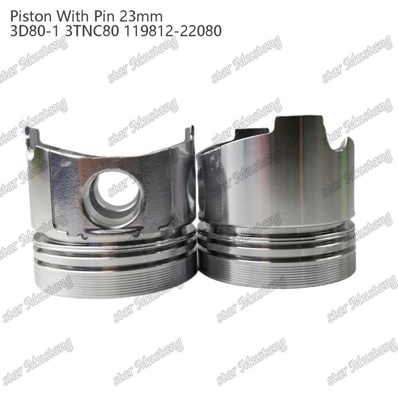 Piston 3D80-1 3TNC80 PIN SIZE 23mm 119812-22080 Per parti di riparazione di motori diesel Yanmar