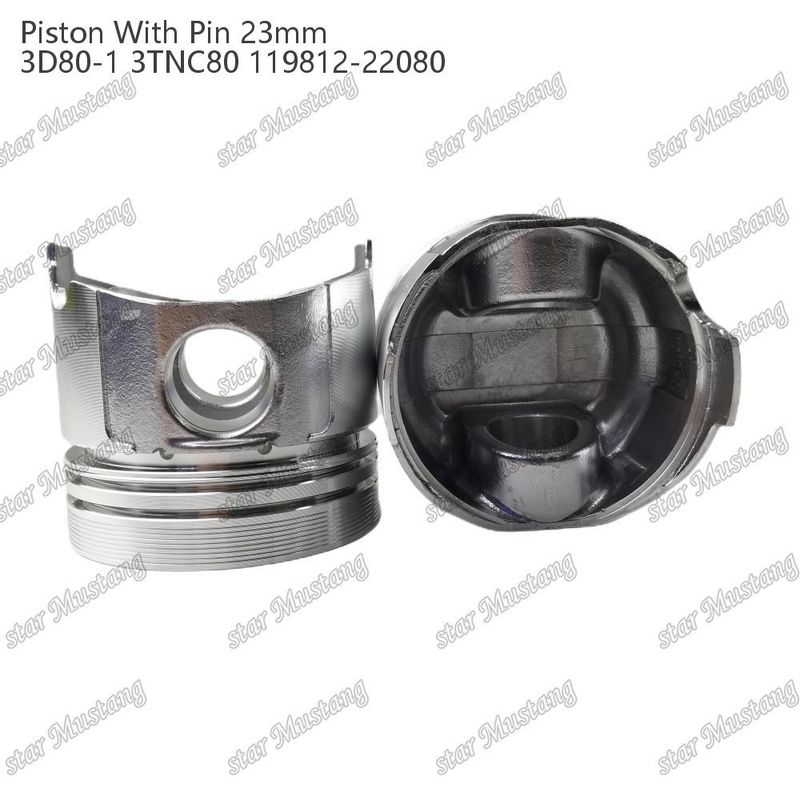 Piston 3D80-1 3TNC80 PIN SIZE 23mm 119812-22080 Per parti di riparazione di motori diesel Yanmar