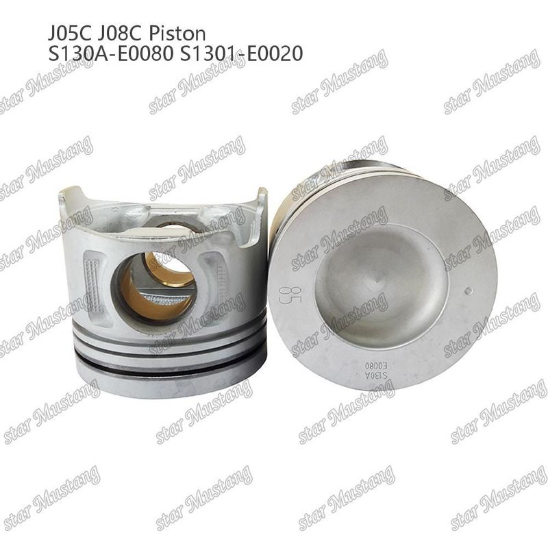 Piston J05C J08C con manicotto di rame 65mm camera di combustione raffreddamento interno S130A-E0080 S1301-E0020 Per Hino