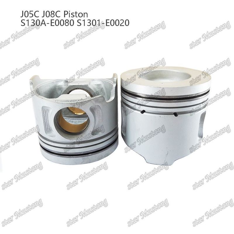Piston J05C J08C con manicotto di rame 65mm camera di combustione raffreddamento interno S130A-E0080 S1301-E0020 Per Hino