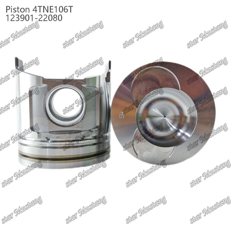 Piston 4TNE106T con stampa di valvola 123901-22080 per ricambi di motori diesel Yanmar