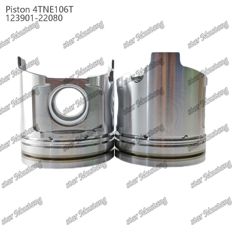 Piston 4TNE106T con stampa di valvola 123901-22080 per ricambi di motori diesel Yanmar