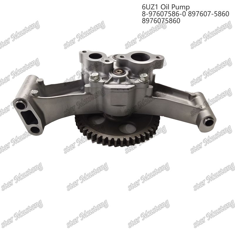 Pompa dell'olio 6UZ1 8-97607586-0 897607-5860 8976075860 Per ricambi per motori Isuzu