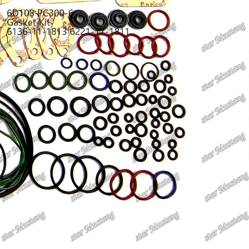 Kit completo di guarnizioni 6D108 PC300-6 6136-11-1813 6221-17-1811 Set di guarnizioni per parti di riparazione di motori diesel Komatsu