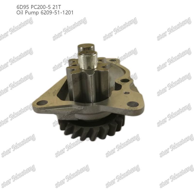 Pompa di olio 6D95 PC200-5 21T 6209-51-1201 Per ricambi di motori Kumatsu
