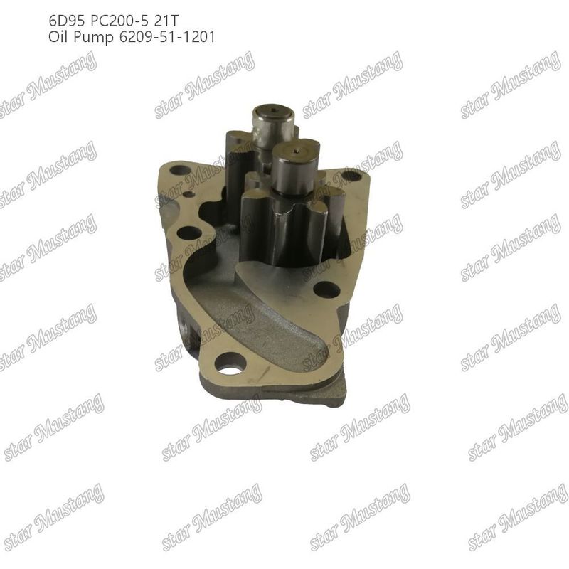 Pompa di olio 6D95 PC200-5 21T 6209-51-1201 Per ricambi di motori Kumatsu