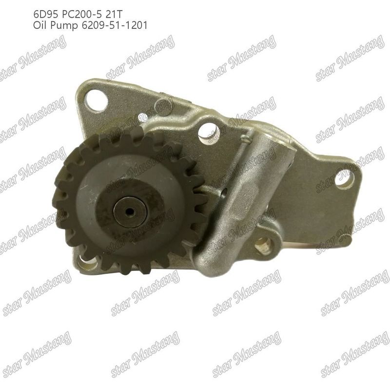Pompa di olio 6D95 PC200-5 21T 6209-51-1201 Per ricambi di motori Kumatsu