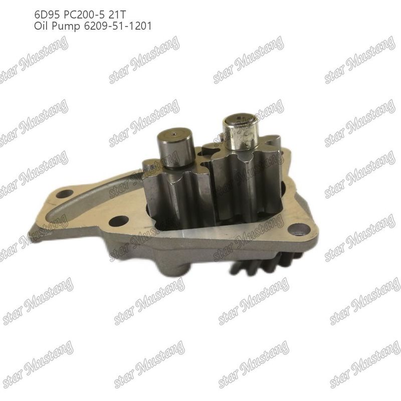 Pompa di olio 6D95 PC200-5 21T 6209-51-1201 Per ricambi di motori Kumatsu