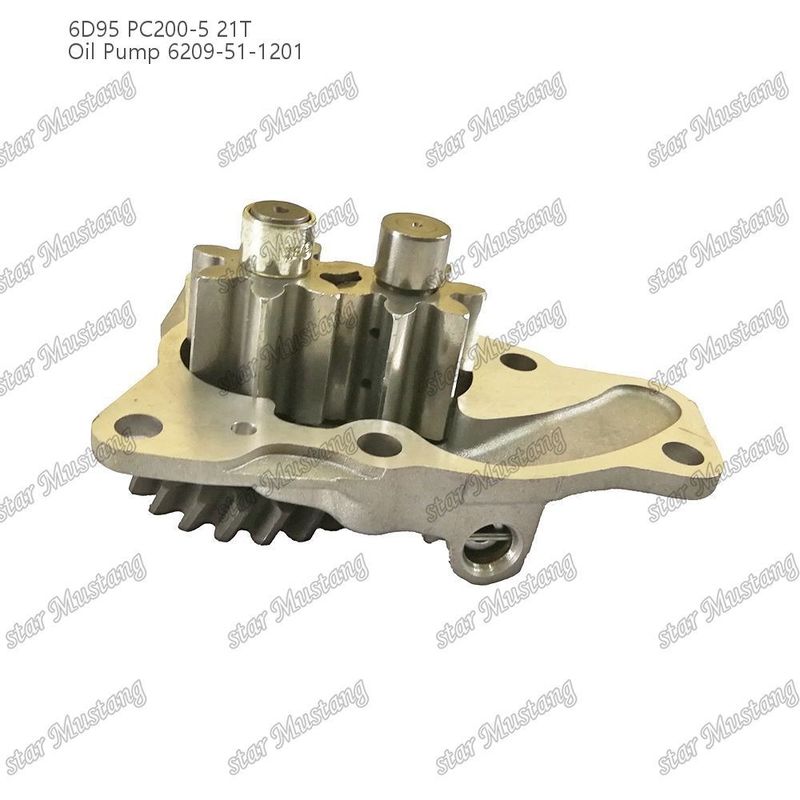Pompa di olio 6D95 PC200-5 21T 6209-51-1201 Per ricambi di motori Kumatsu