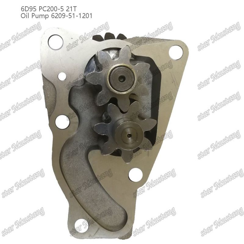 Pompa di olio 6D95 PC200-5 21T 6209-51-1201 Per ricambi di motori Kumatsu