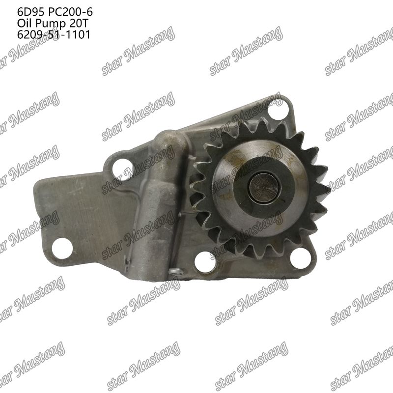 Pompa dell'olio 6D95 PC200-6 20T 6209-51-1101 Per ricambi di motori Kumatsu