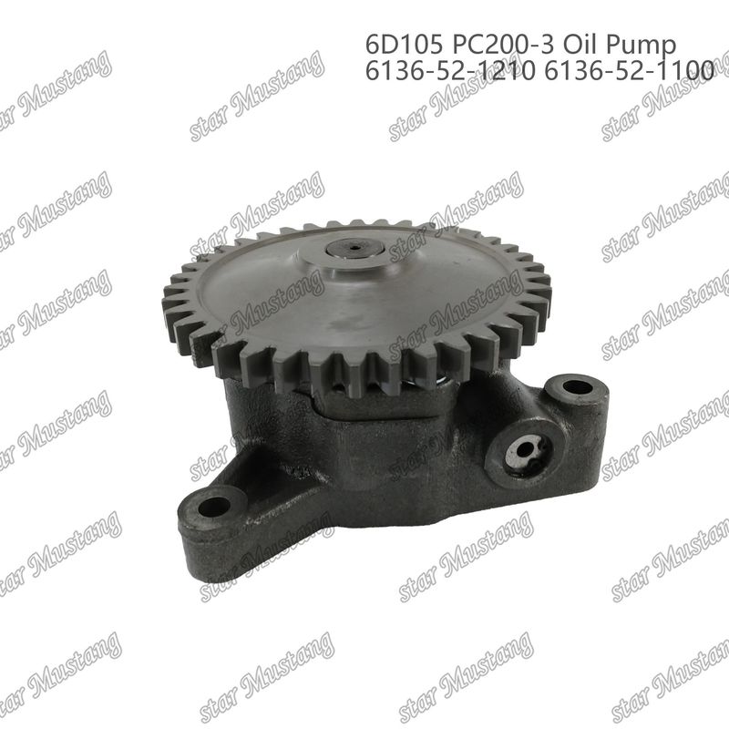 Pompa dell'olio 6D105 PC200-3 6136-52-1210 6136-52-1100 Per ricambi di motori Kumatsu