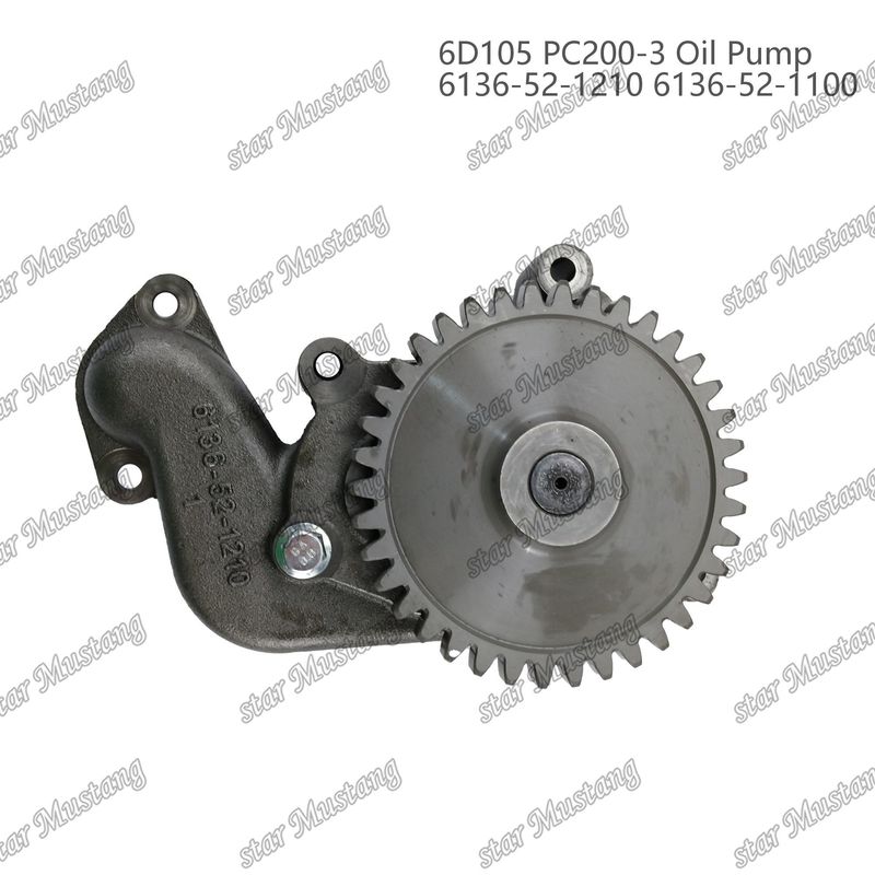 Pompa dell'olio 6D105 PC200-3 6136-52-1210 6136-52-1100 Per ricambi di motori Kumatsu