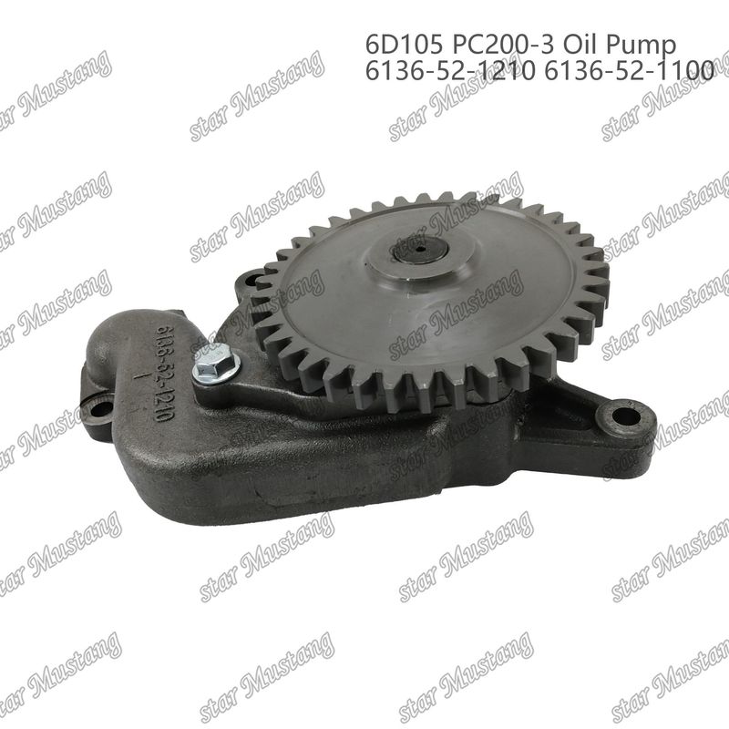 Pompa dell'olio 6D105 PC200-3 6136-52-1210 6136-52-1100 Per ricambi di motori Kumatsu