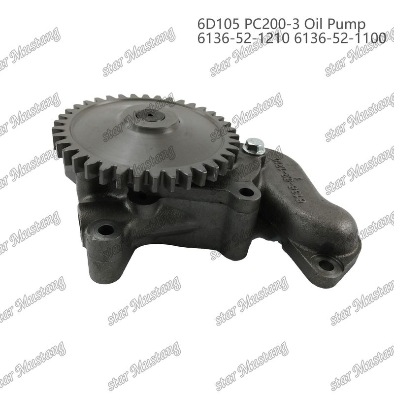 Pompa dell'olio 6D105 PC200-3 6136-52-1210 6136-52-1100 Per ricambi di motori Kumatsu